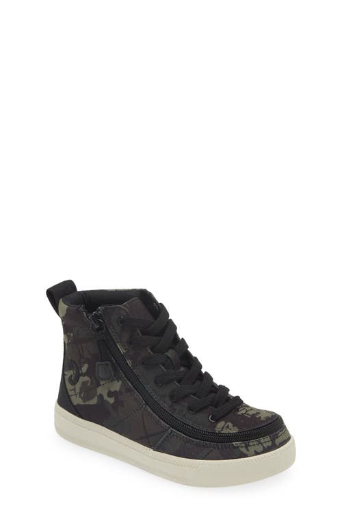 Shop Billy Footwear Kids' Classic Lace High Top Sneaker In Camo/white