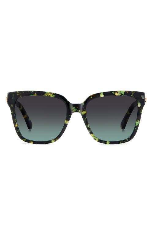 Kate Spade New York Kiya 56mm Gradient Square Sunglasses In Green