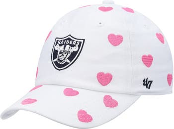 Women's '47 White Las Vegas Raiders Bloom Clean Up Adjustable Hat