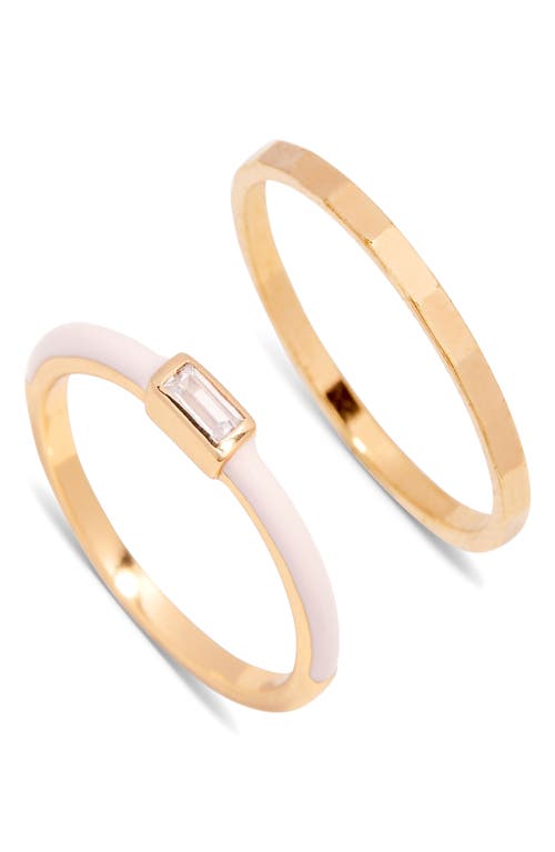 Posie Assorted Set of 2 Rings in Gold