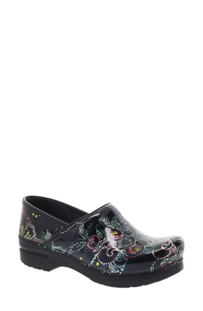 Dotted Floral Patent Leather