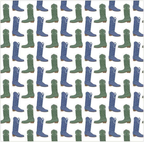 Lila And Hayes Pajama Pant Set In Cowboy Boots