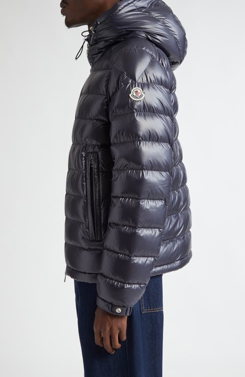 Shop Moncler Besines Double Hood Down Jacket In Navy Blue