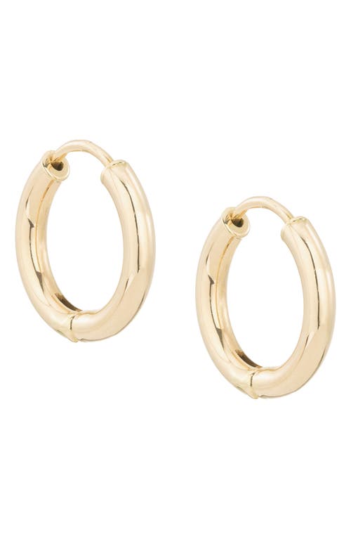 Shop Adina Reyter 14k Gold Tube Hoop Earrings In Yellow Gold