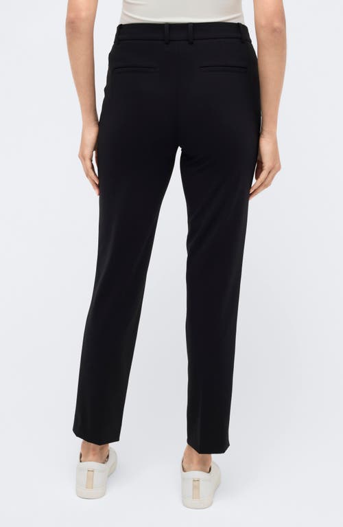 Kenneth Cole Slim Fit Ankle Pants In Black