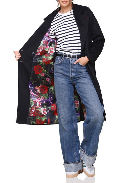 Avec Les Filles Walker Raglan Coat In Black