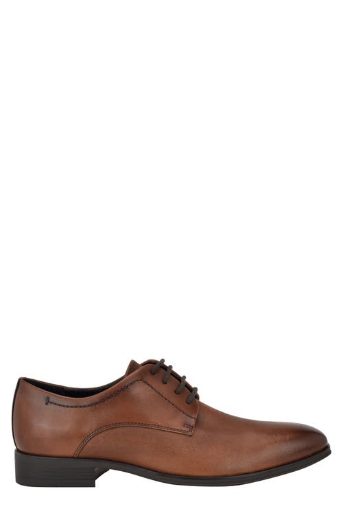 Calvin Klein Men's Dearl Lace-up Dress Loafers In Cognac