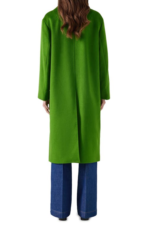 Shop Lk Bennett Amor Wool Coat In Green