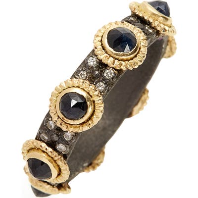 Armenta Old World Sapphire & Diamond Stacking Ring
