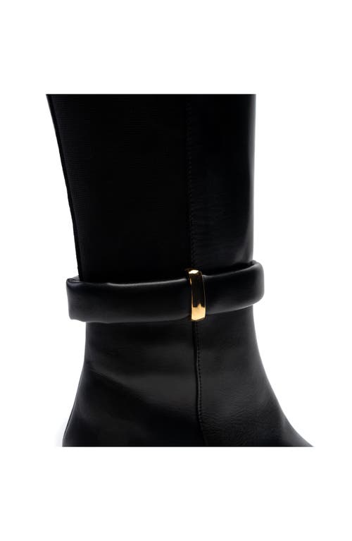 Shop Bruno Magli Paula Stretch Shaft Tall Boot In Black