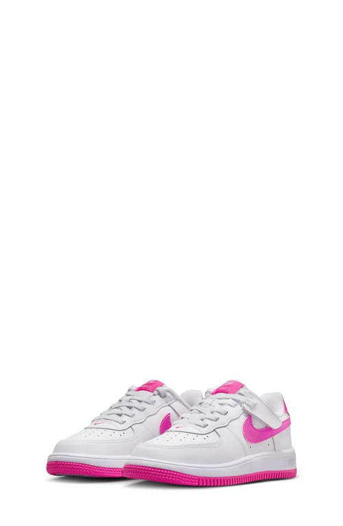 Shop Nike Air Force 1 Low Easyon Sneaker In White/laser Fuchsia