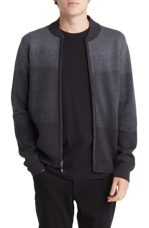 Women's Merino Wool-Blend Collared Full-Zip Sweater