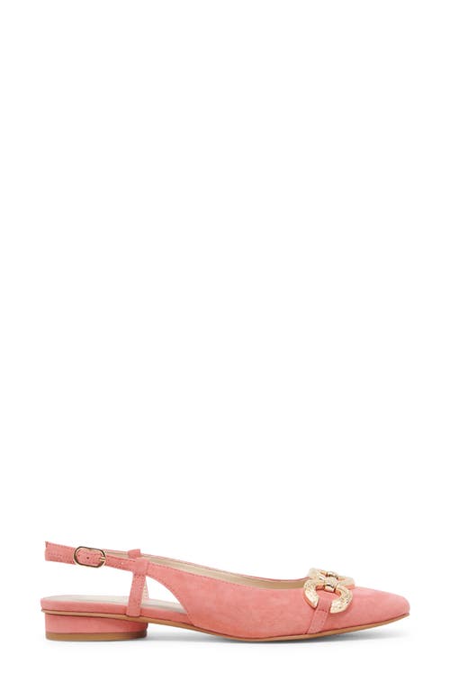 Shop Dolce Vita Ramano Slingback Flat In Coral Suede