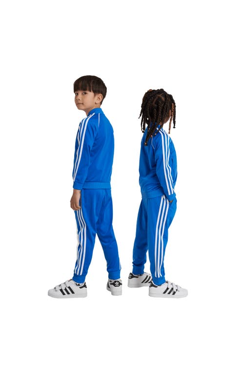 Shop Adidas Originals Adidas Kids' Adicolor Superstar Recycled Polyester Track Jacket & Pants Set In Blue