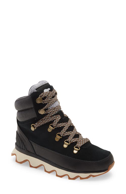 Size6/ SOREL Kinetic Conquest Waterproof Boot in Black Leather/Suede at Nordstrom, Size 6