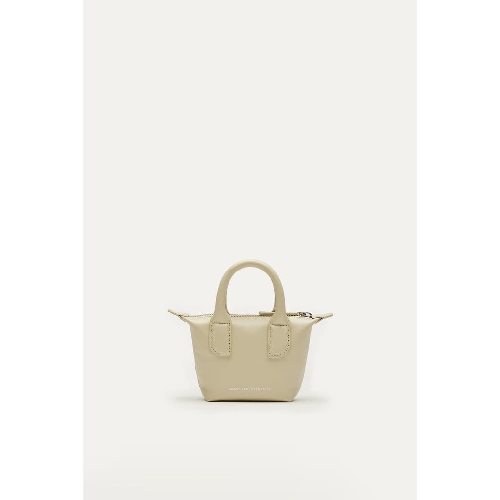 Want Les Essentiels De La Vie Want Les Essentiels Micro O'hare Smooth Leather Crossbody Bag In Butter