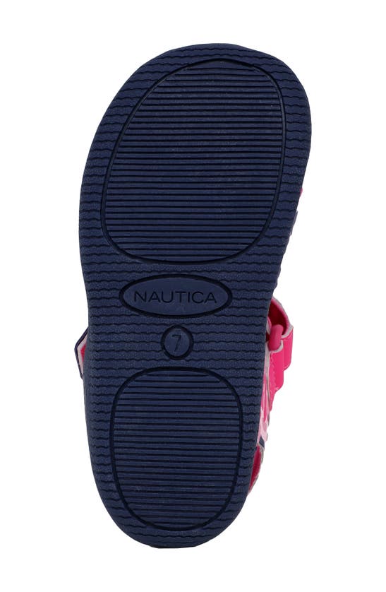 Shop Nautica Kids' Adventure Sandal In Pink Navy Td Black
