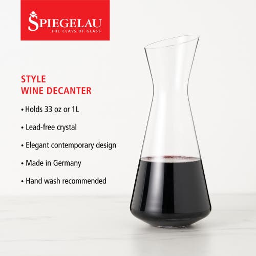 Spiegelau Style 1l Wine Decanter In Clear