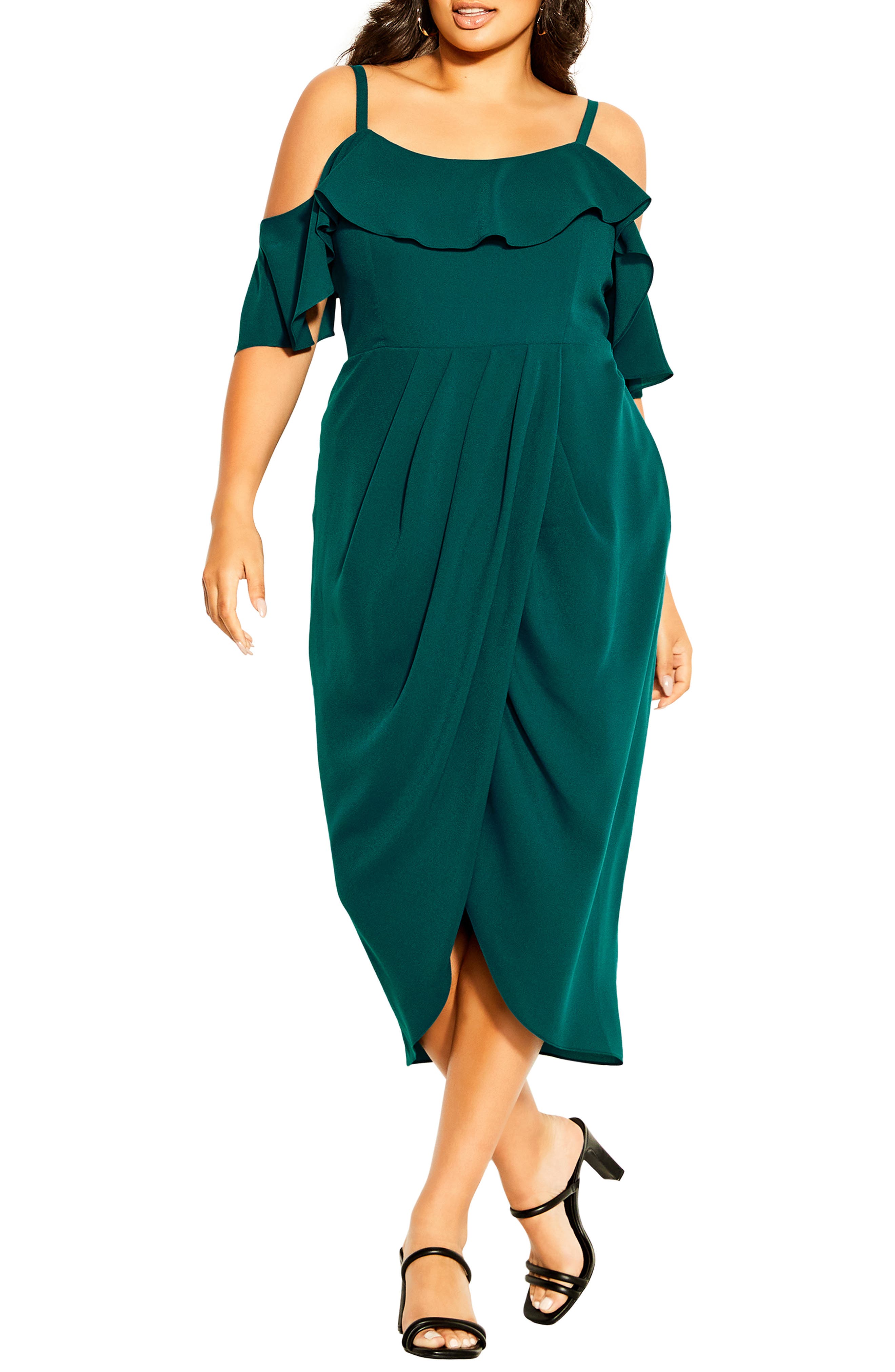 plus size turquoise dress