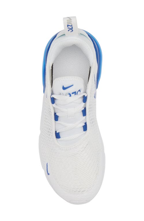 Shop Nike Kids' Air Max 270 Sneaker In White/game Royal/grey