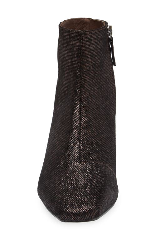 Shop Koko + Palenki Tali Bootie In Brown Shimmer Leather