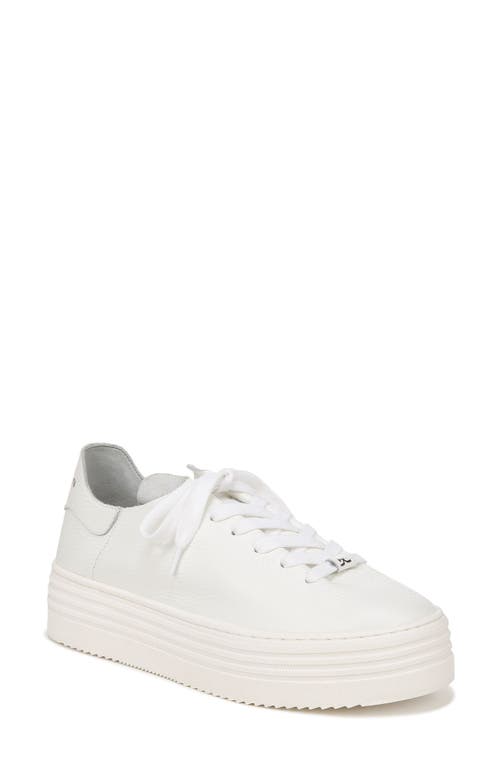 Sam Edelman Pippy Platform Sneaker In White/white Leather