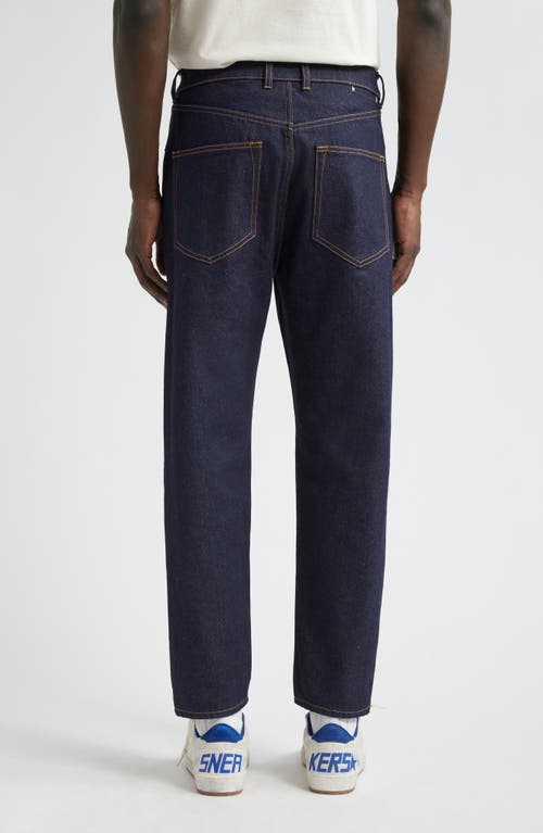 Shop Golden Goose Journey Happy Tapered Leg Jeans In Dark Blue