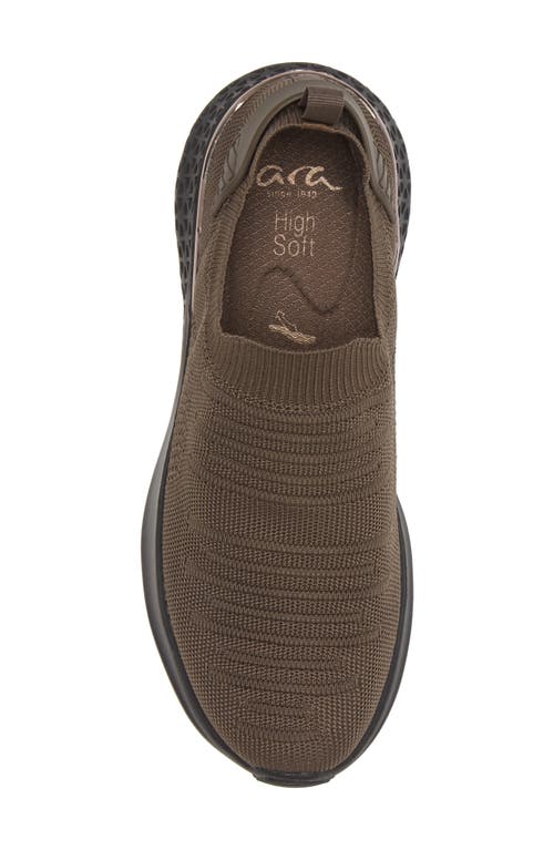 Ara Monroe Slip-on Sneaker In Taiga Woven/moro Metallic