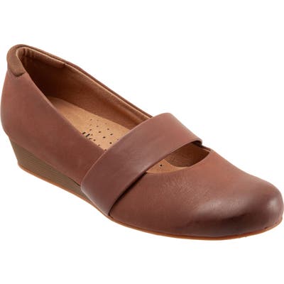 Softwalk Winona Mary Jane Wedge, Brown