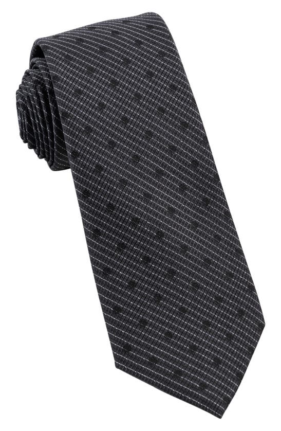 Wrk Dot Silk Tie In Black