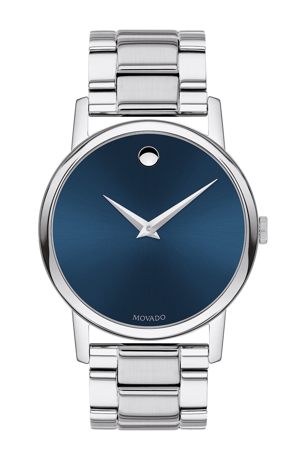 movado classic museum stainless steel watch