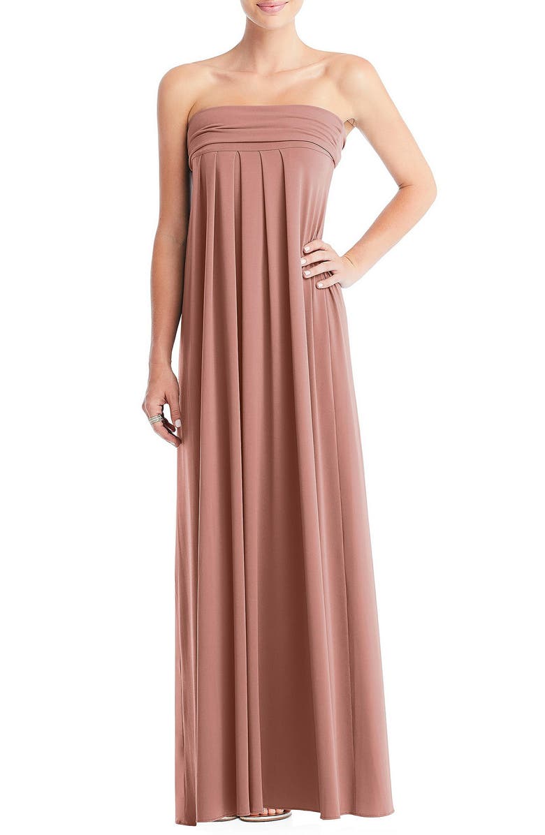 Dessy Collection Multi-Way Loop A-Line Gown | Nordstrom