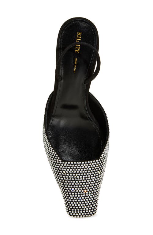 Shop Khaite Roosevelt Embellished Slingback Pump In Black