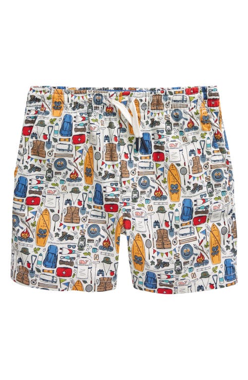 Vineyard Vines Kids' Drawstring Stretch Twill Chino Shorts In Camping Marshmallow