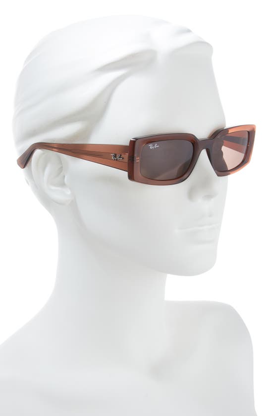 Shop Ray Ban Ray-ban Kiliane 54mm Pillow Sunglasses In Transparent