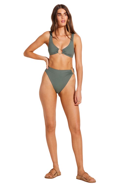 Shop Vitamin A ® Lolita Ring High Waist Bikini Bottoms In Sea Green Ecorib