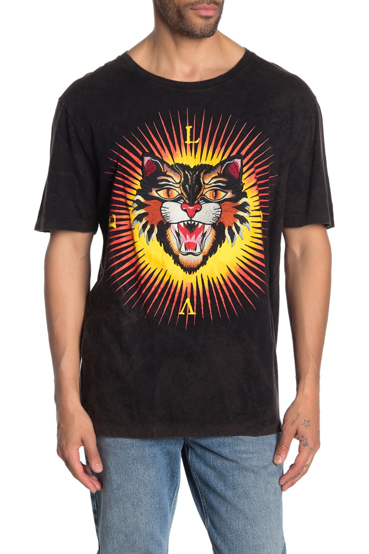 GUCCI | Angry Cat Graphic T-Shirt 