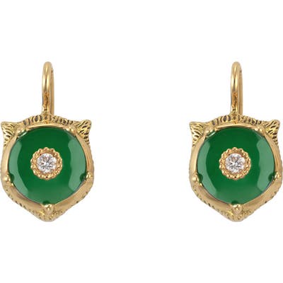 Gucci Le Marche Des Merveilles Feline Head Earrings