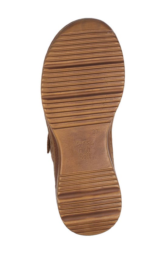 Shop Ara Herra Slide Sandal In Cognac Leather