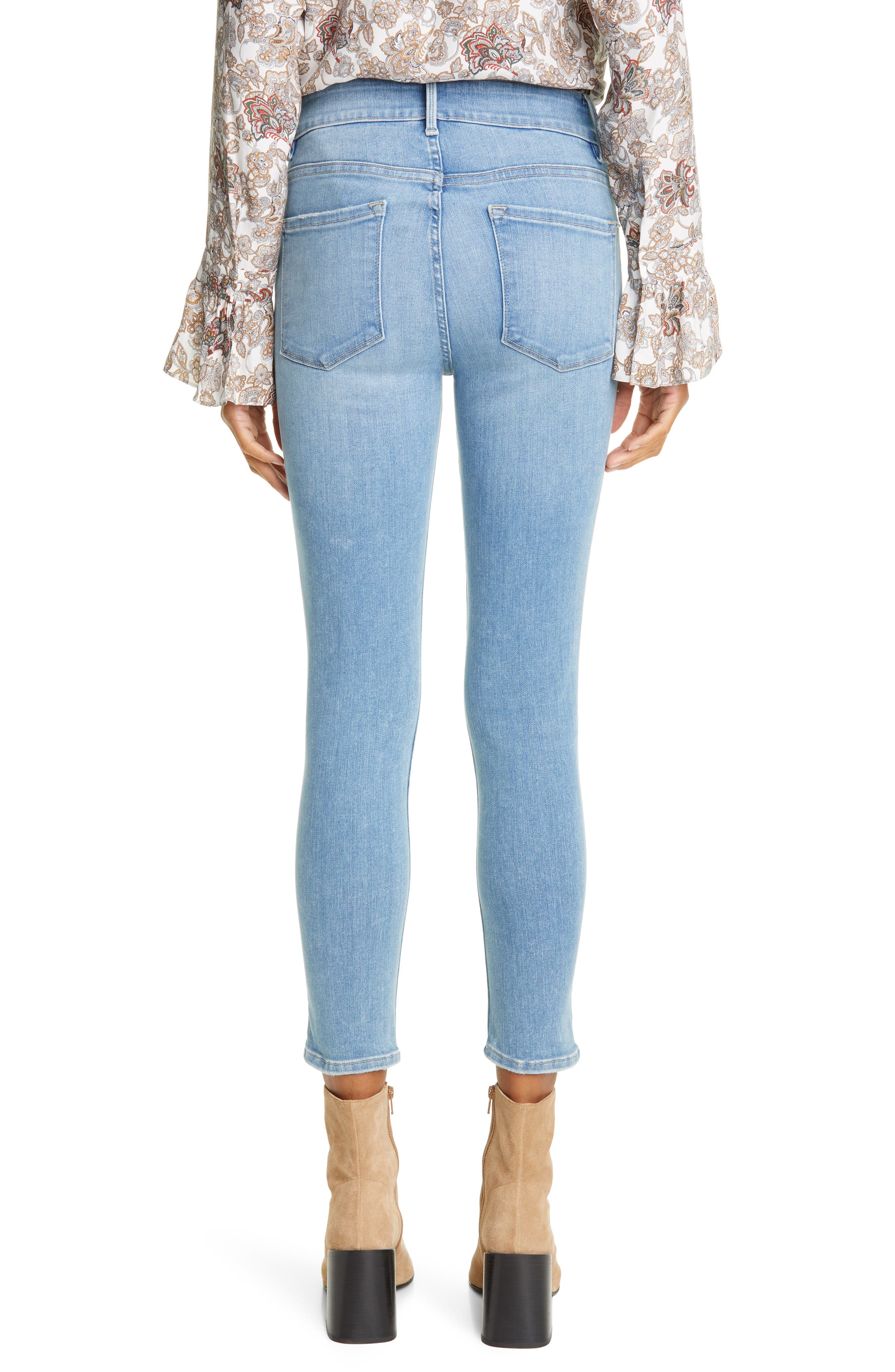 frame le one skinny jeans