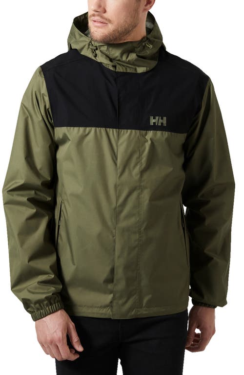 Vancouver Hooded Rain Jacket in Lav Green