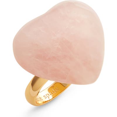 Kate Spade New York Open Heart Stone Cocktail Ring