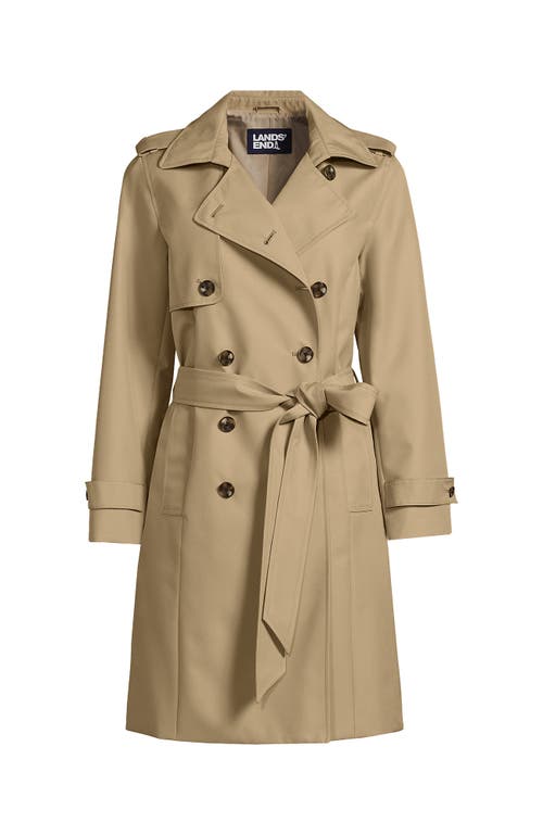 Shop Lands' End Classic Trench Coat In Desert Tan