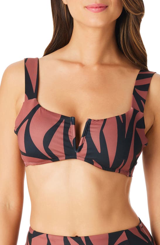 Shop Sanctuary V-wire Swim Bralette In Earth