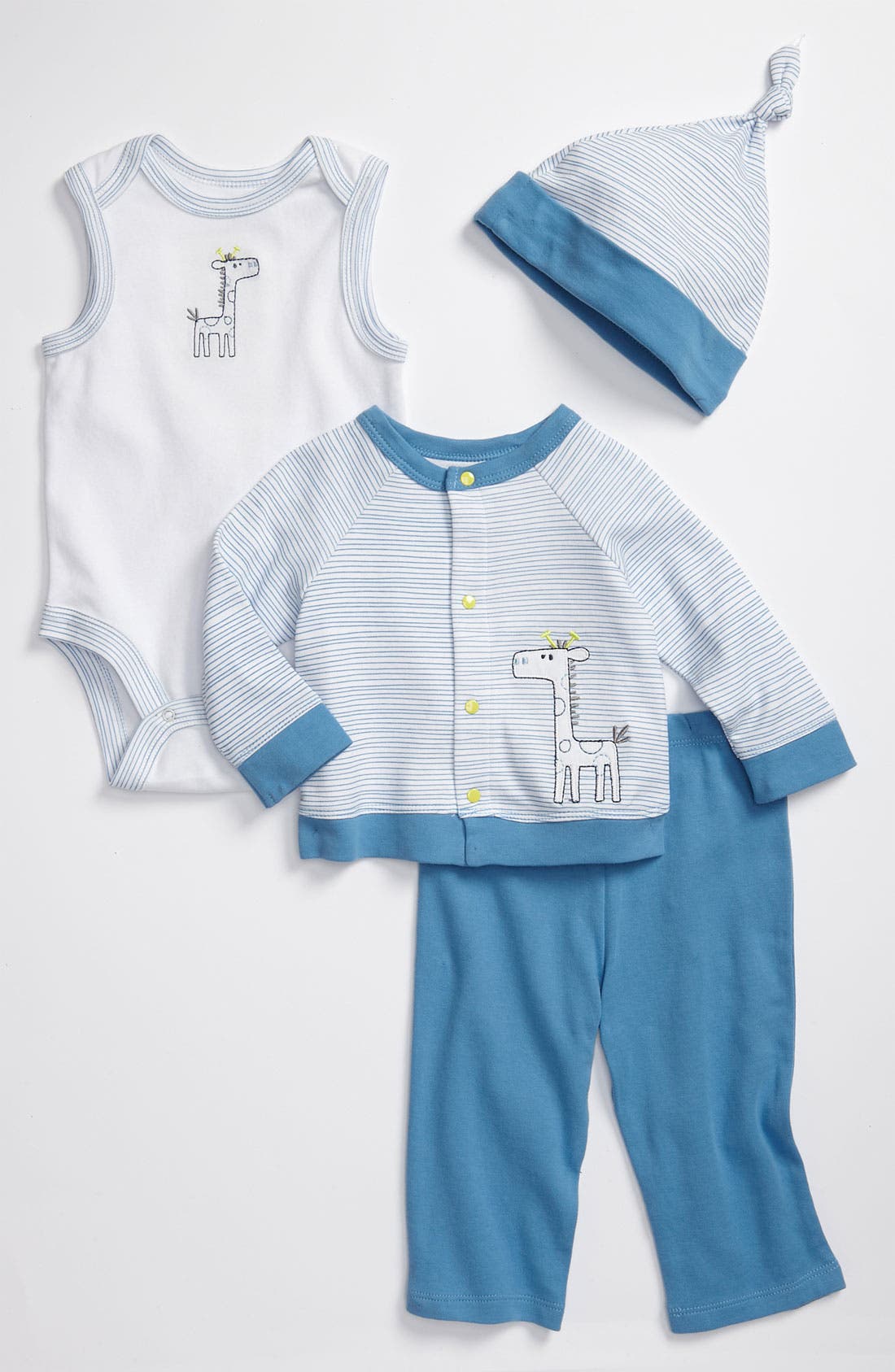 Offspring Bodysuit, Sweater, Pants & Hat Set (Infant) Nordstrom