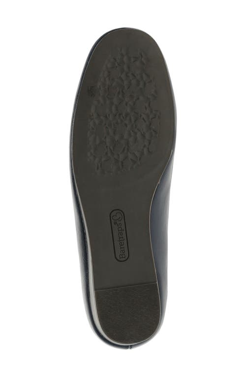 Baretraps Covette Womens Faux Leather Slip-on Ballet Flats In Dark Navy