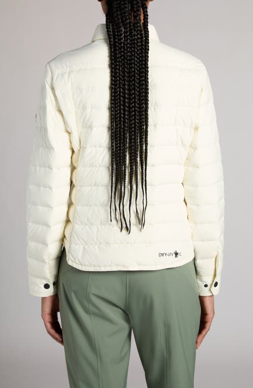 Moncler Grenoble Rozes Day-namic Quilted Down Shirt Jacket In Sand