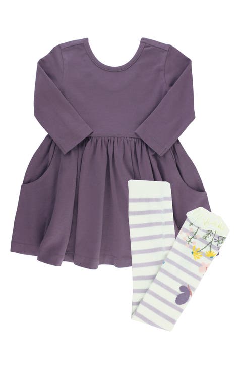 Outerstuff Infant Purple/Heather Gray Colorado Rockies Ground Out Baller Raglan T-Shirt and Shorts Set