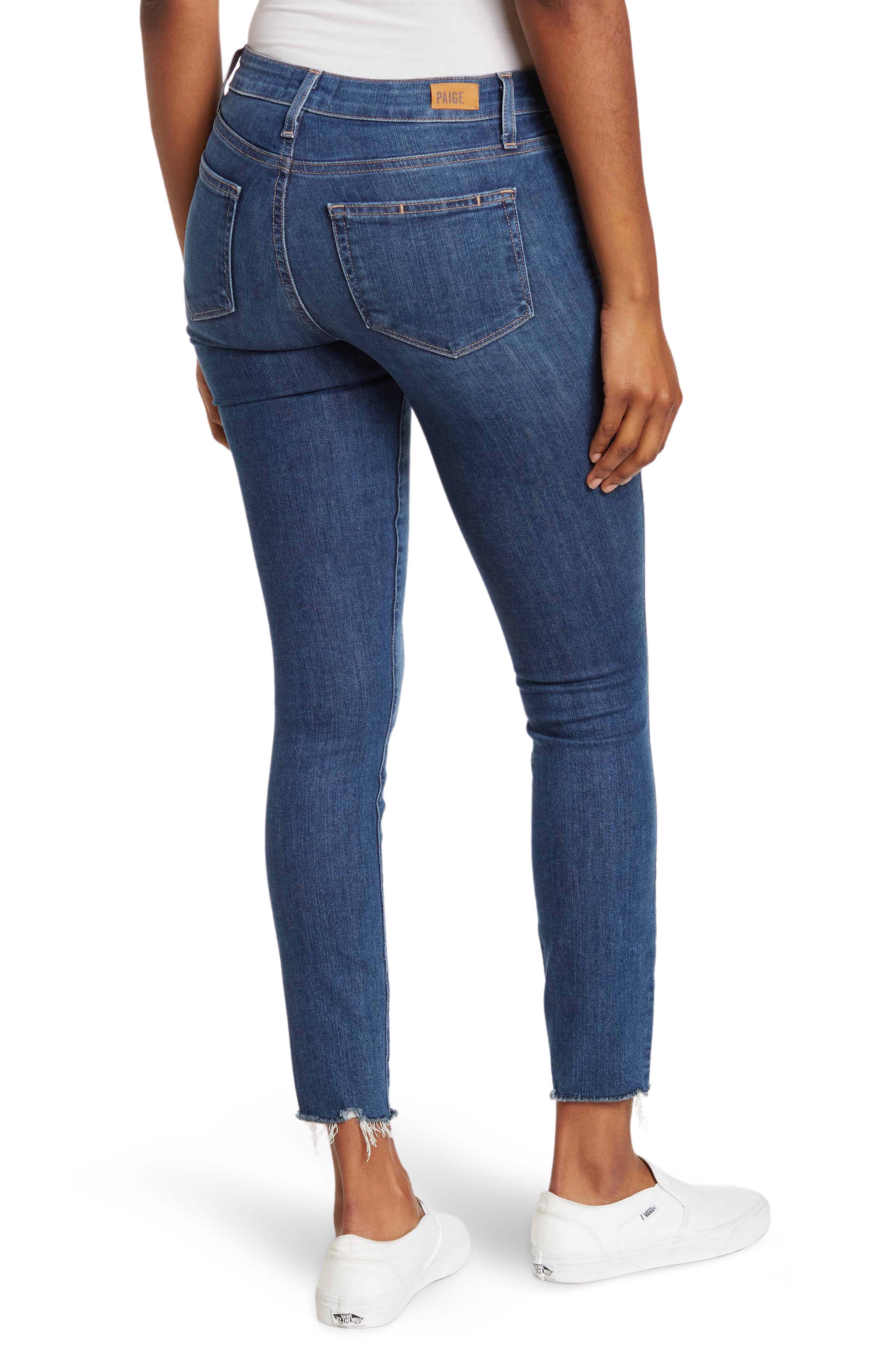 PAIGE Verdugo Ankle Distressed Skinny 