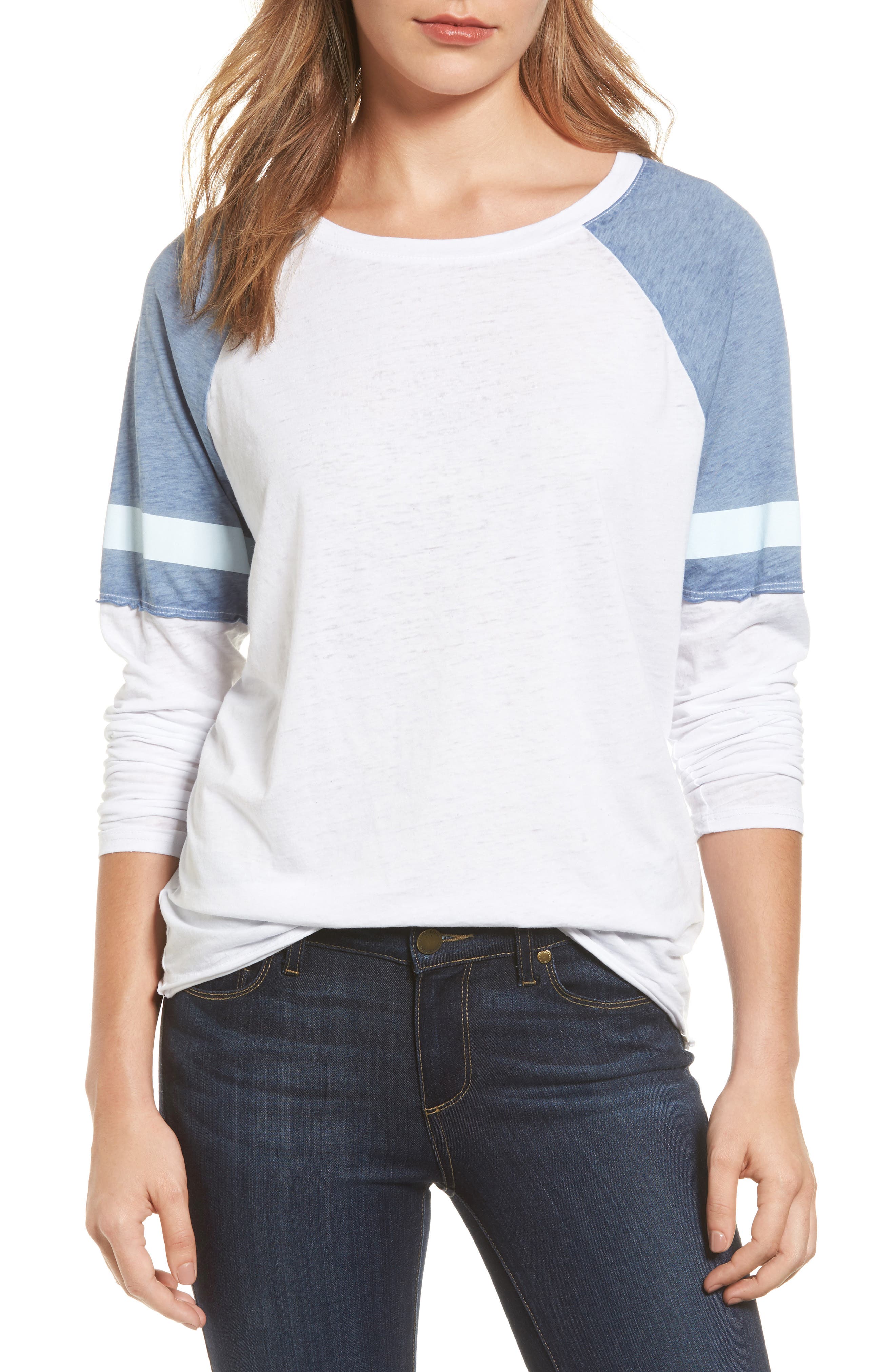 Treasure & Bond Burnout Baseball Tee Nordstrom